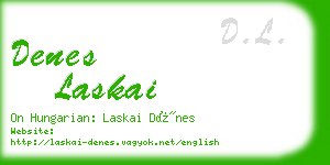 denes laskai business card